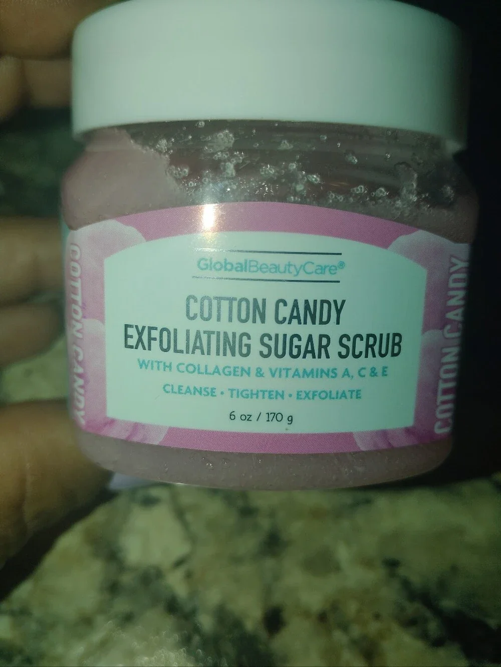 Cotton Candy Exfoliating Sugar Scrub - Pink New